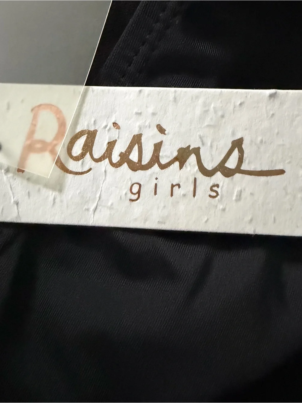 Raisins Girls One-Piece Swimsuit Halter Keyhole Neck Size 10 Black Waist Belt